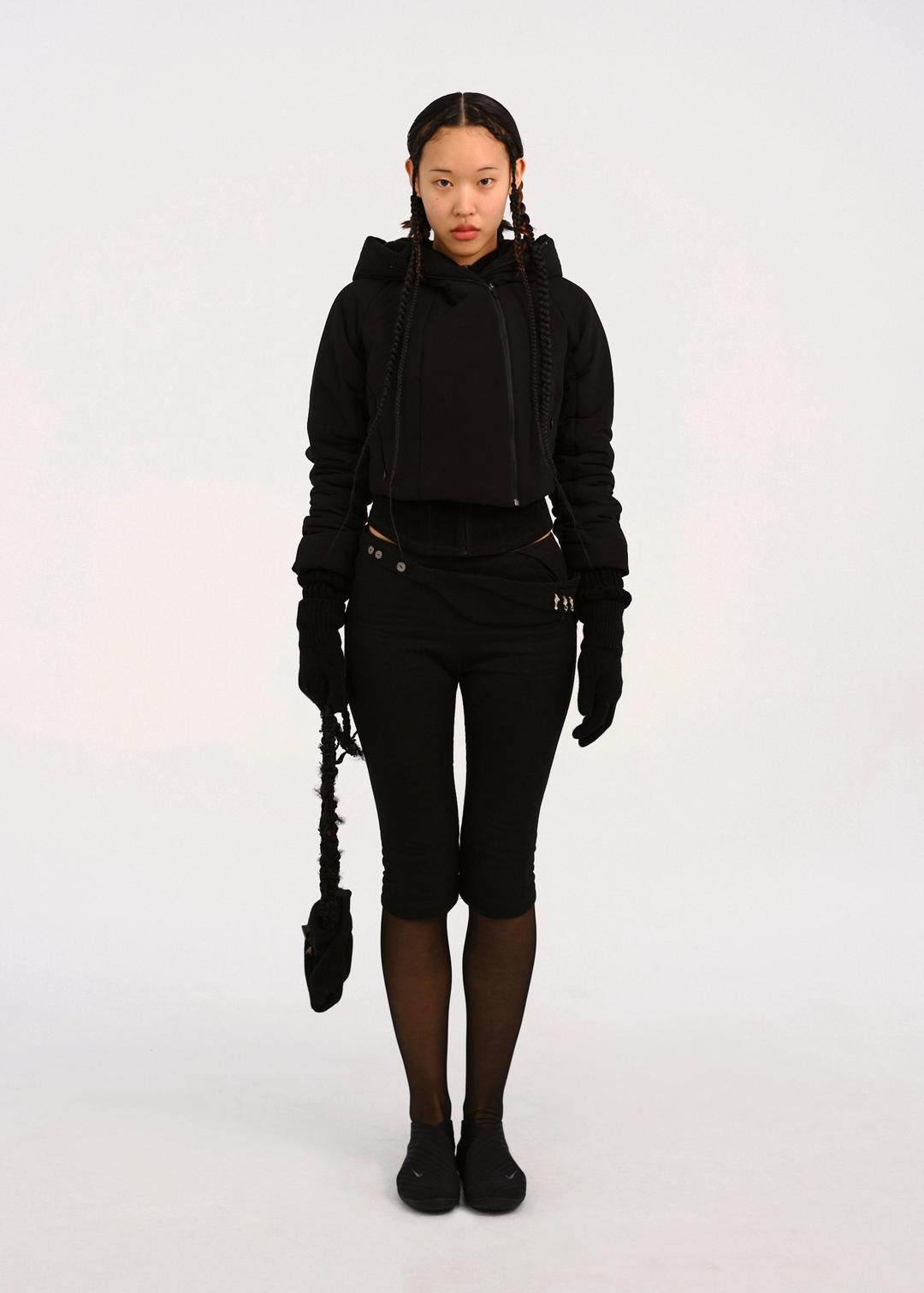 Capri Pants w/ Silver Charm Bag