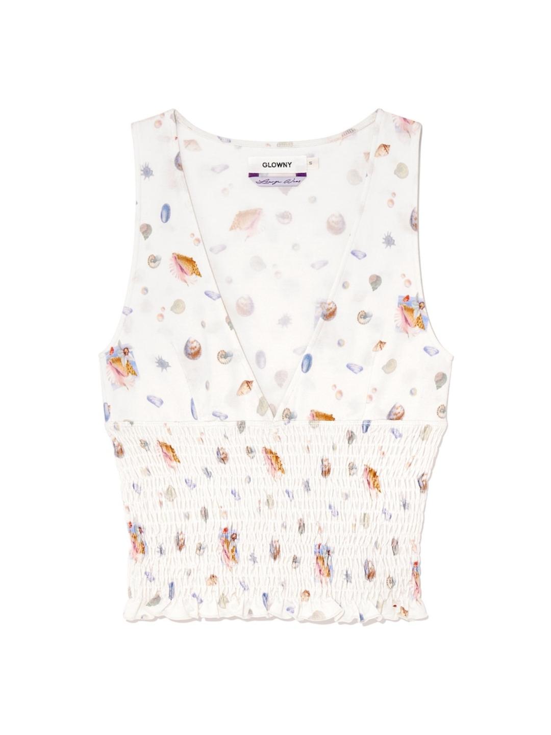 DEEP DIVE SLEEVELESS (IVORY SHELL)