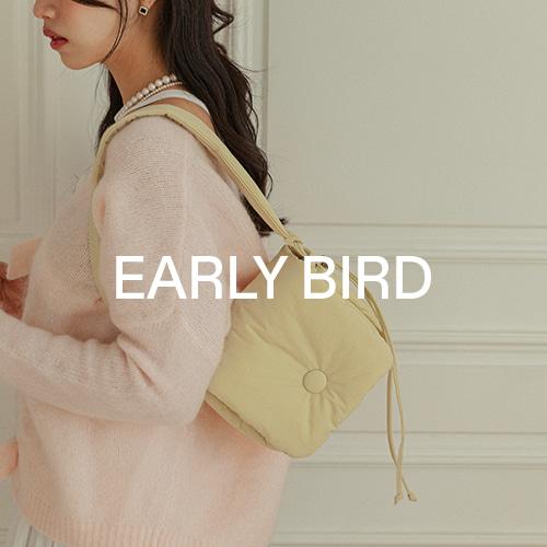 [얼리버드] PUFFY SHOULDER & CROSS BUTTER