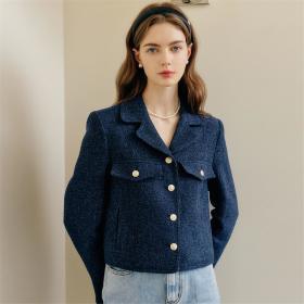 [정상가 258000원][룩캐스트] NAVY EMILY TWEED JACKET
