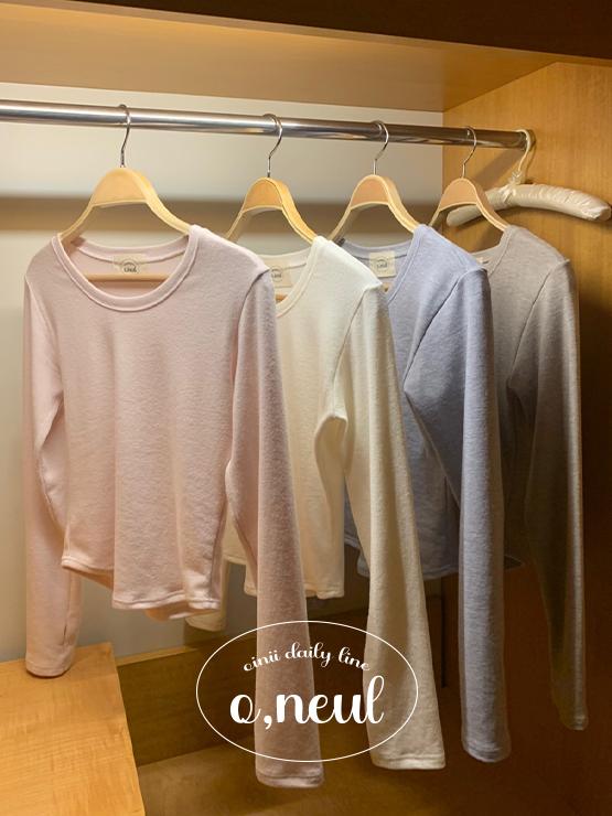[2ND] [o,neul] basic glam top - 4color