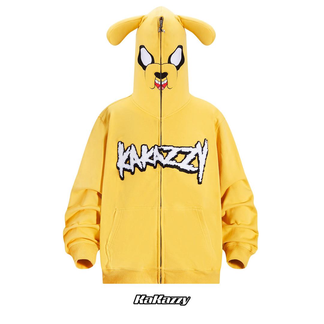 Kakazzy Full Zip Hoodie Yellow