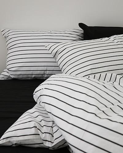 네오 스트라이프 침구 (블랙)