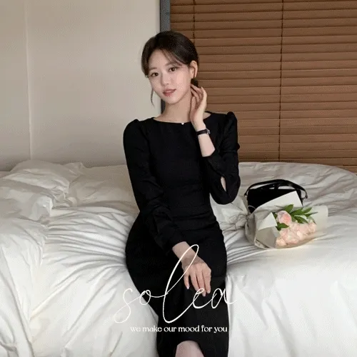 [11주년 세일🎁]⚡️부분 오늘출발⚡️ [1000장 돌파✨] [자체제작] 솔레아 보트넥 2기장 H라인 하객룩 미니원피스 롱원피스 원피스 dress op15020 부분직진배송 부분당일배송 부분당일 통통