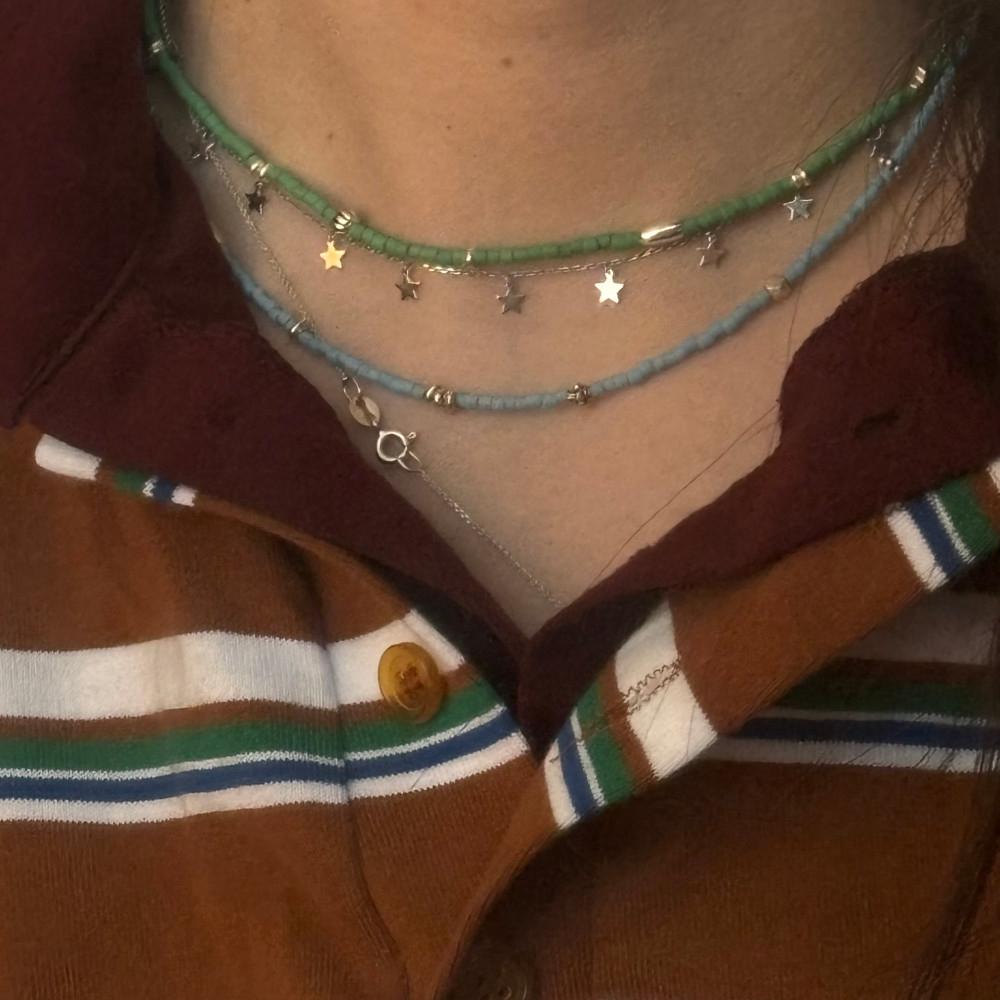 (키치앤피피)[제로베이스원 한유진님,케플러 마시로님 착용] new Hawaiian 실버925 목걸이 (2color)