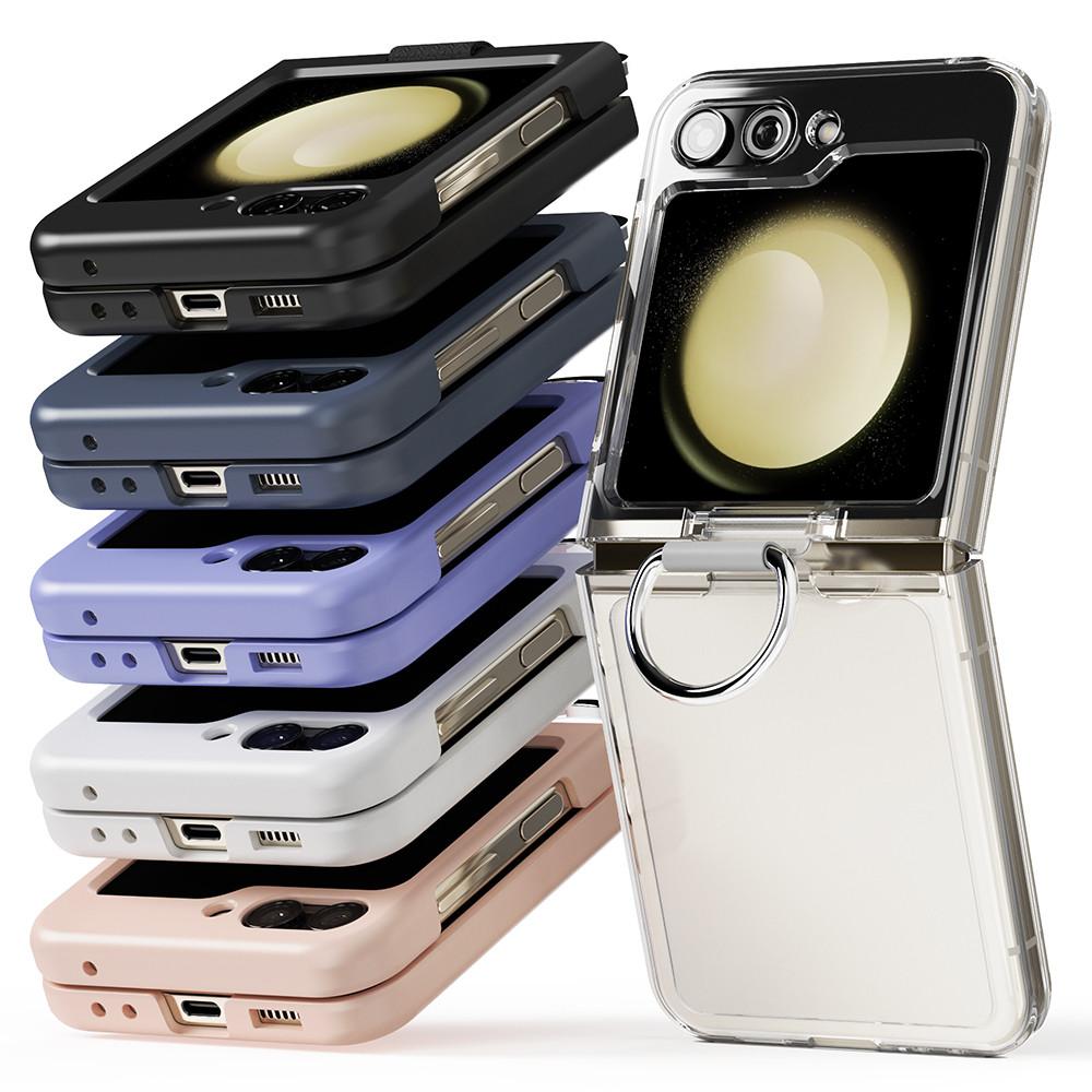 갤럭시 Z플립5 링 케이스 힌지보호 투명 크리스탈