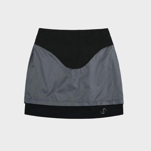 ☆ FILA X OJOS ☆ MERMAID TERRY LONG SKIRT 오호스 FILA X OJOS Mermaid Terry Long Skirt / Charcoal