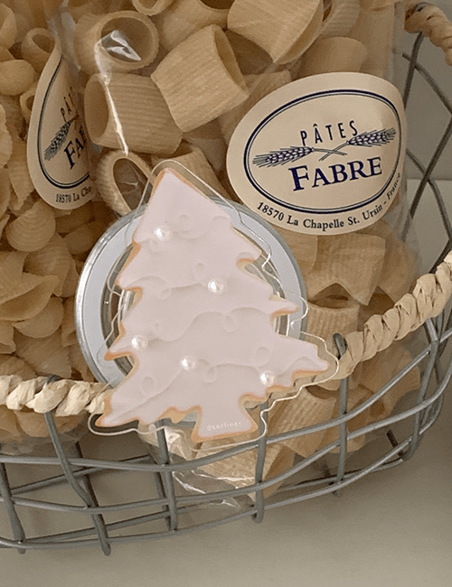 [handmade] tree cookie pearl magsafe tok