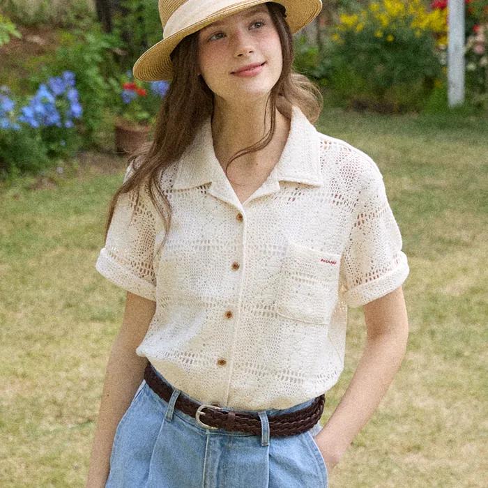 Crochet Atelier Shirt - Ivory