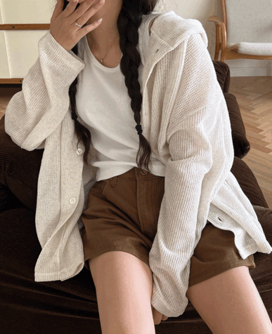 썸머 베이글 후드 가디건 (unisex)