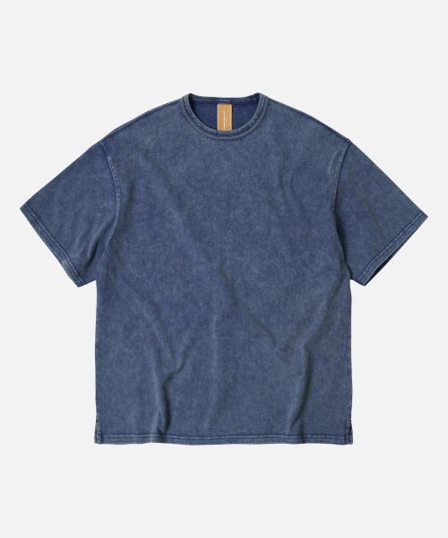 OG VINTAGE DYEING HALF TEE _ WASHED NAVY