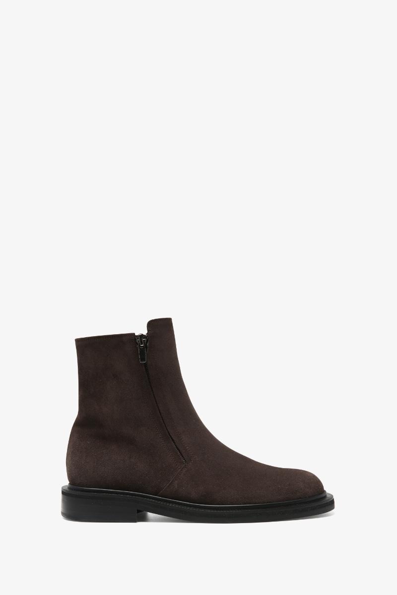 30mm Dylan Side zip Ankle Boots (Brown)