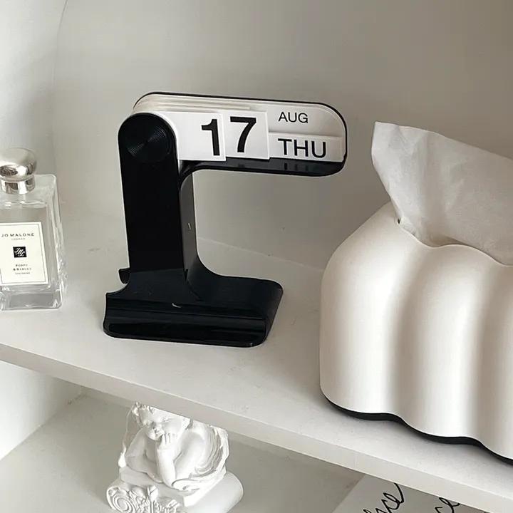 플리크 만년 달력 5color 영문 캘린더 탁상달력 인테리어 소품