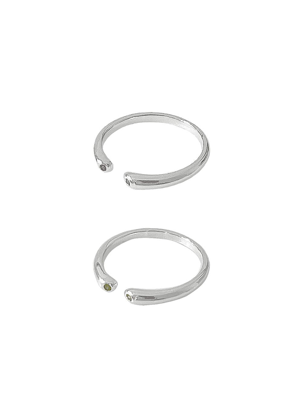 mini cubic open ring (2color)