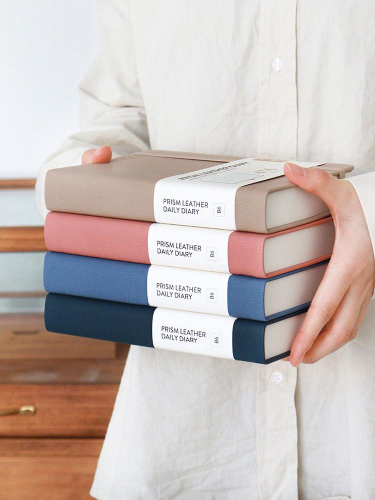 [만년형] 인디고 프리즘 레더 데일리 다이어리 (만년형, B6, 32절, 일간) 양장 제본 필사 : 인디고디자인문구