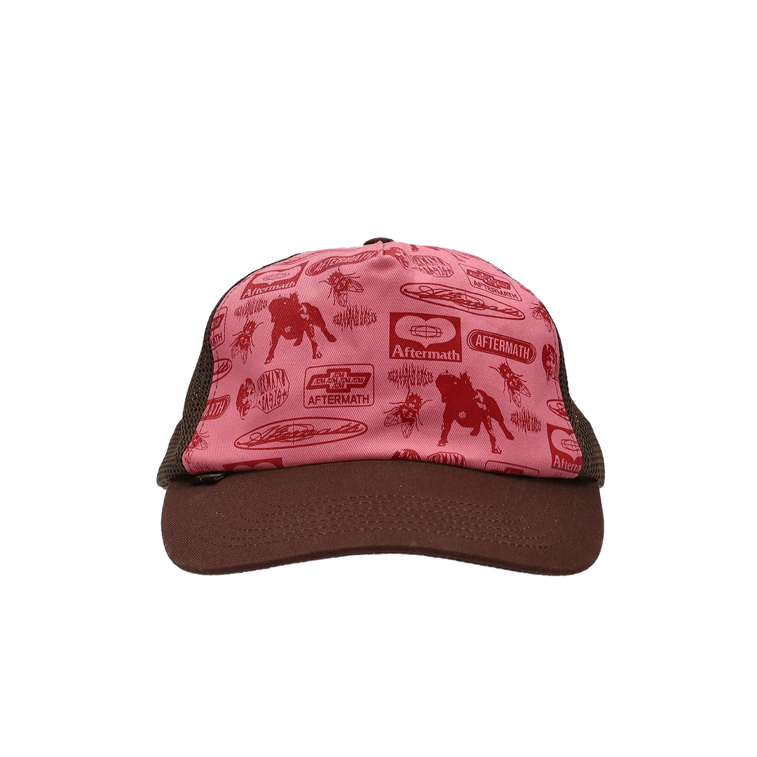 FULL PRINT MESH BALL CAP (BROWN)
