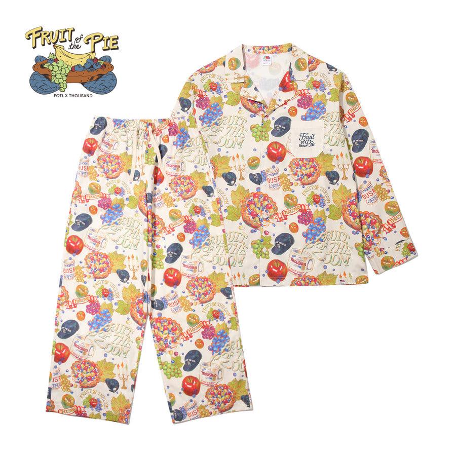 따우전드 콜라보 우븐 파자마 셋업(아이보리)