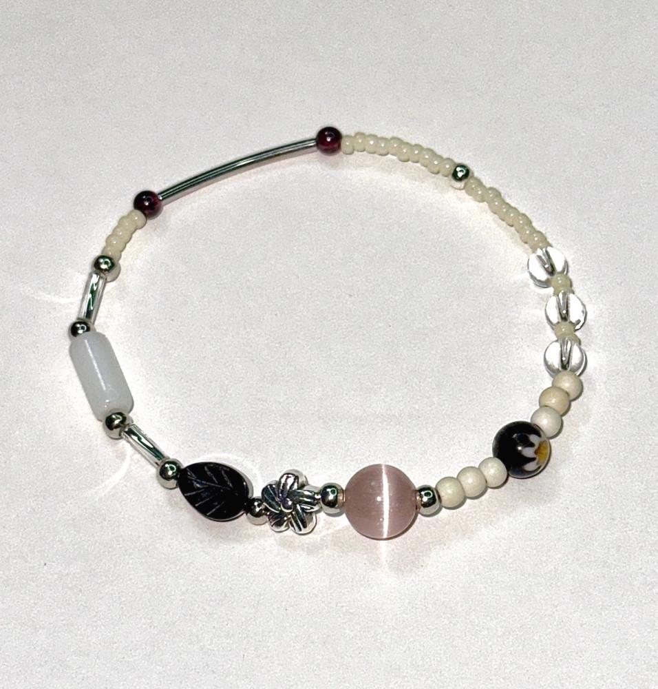 [너뜨] 연분홍 들꽃 팔찌