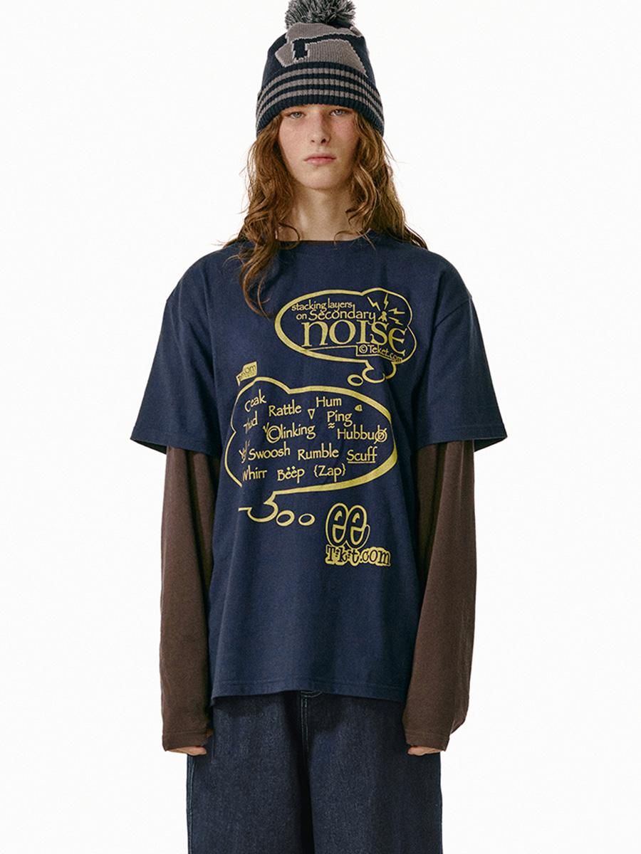Overthinking Sounds Tee Navy