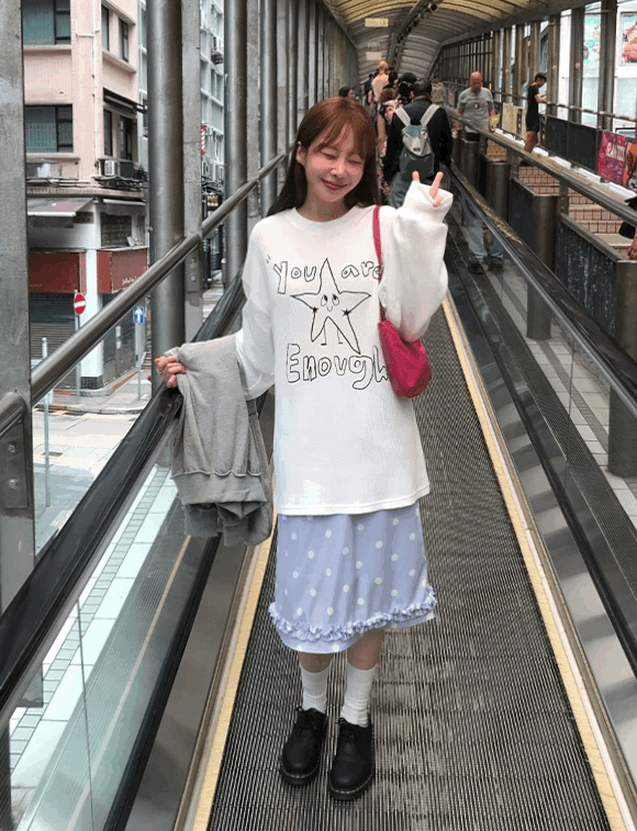 더플럼비 이너프 와플 긴팔티(2color)