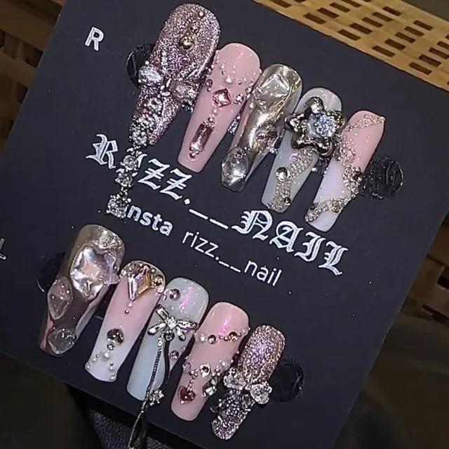 [BEST]‧₊˚Dazzling Ribbon 네일팁‧₊˚