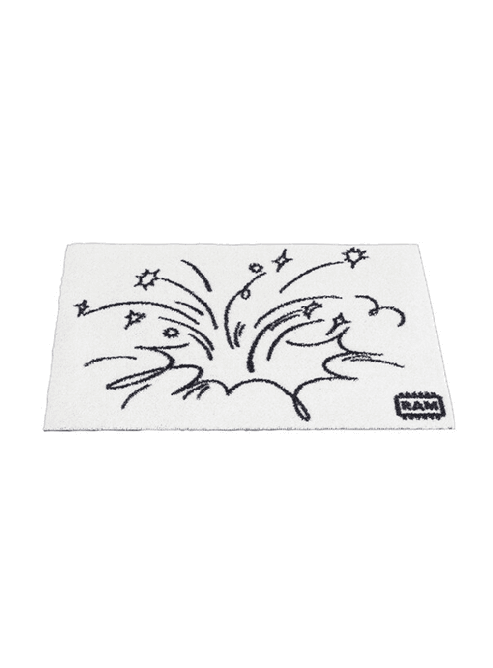 Bombs or Firework? door mat (white)