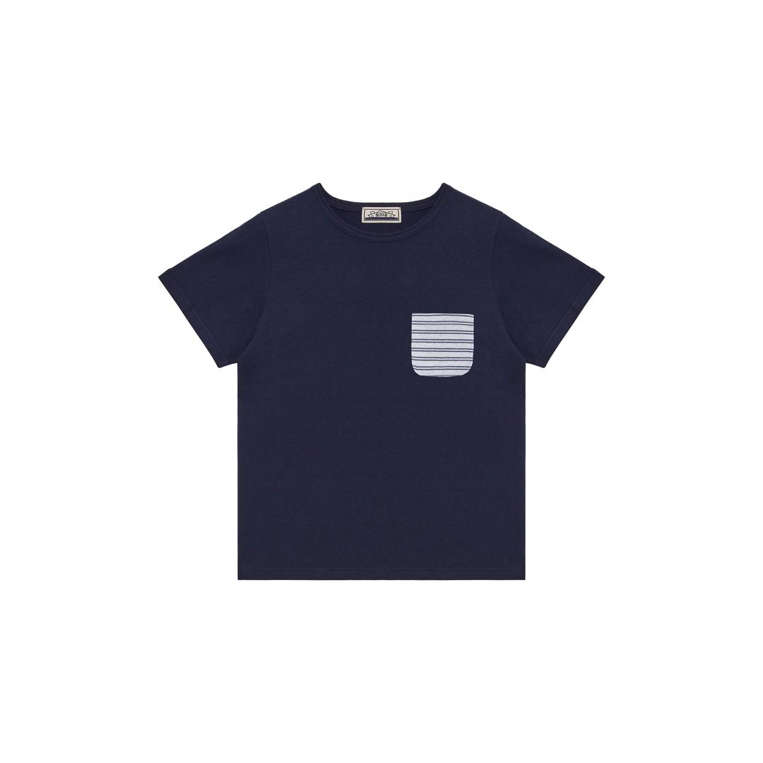 saros pocket t-shirts- Navy(1)