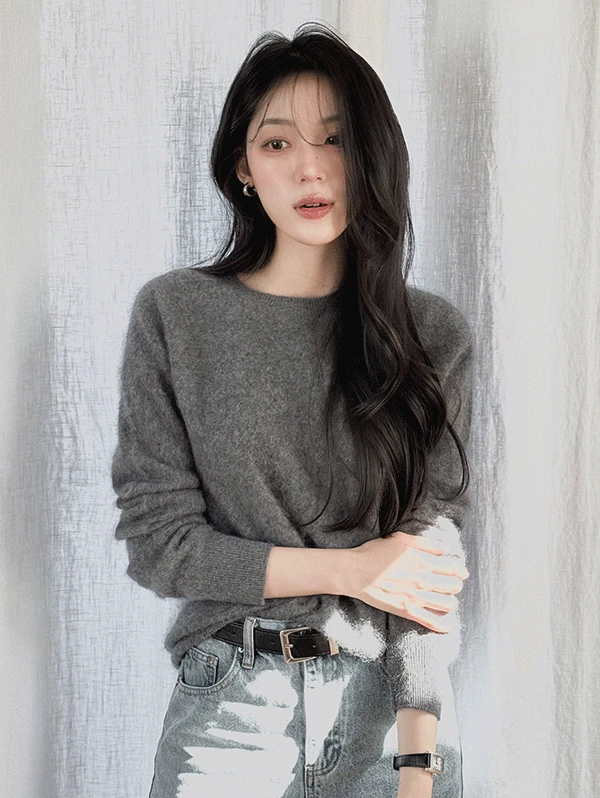 [오픈 10%할인/역대급포슬함] ONLYSLOW. 캐시울 프리미엄 헤어리니트 - 6 color (무료배송)