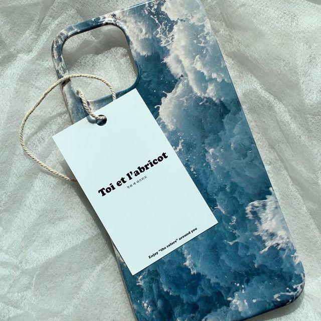 Wave Foam Glossy Case 파도 거품 아이폰 케이스