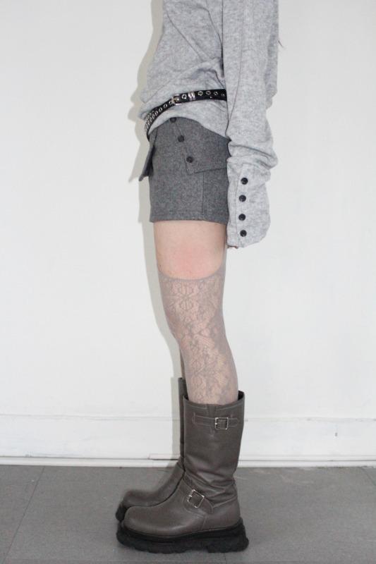 fold button shorts (2color)