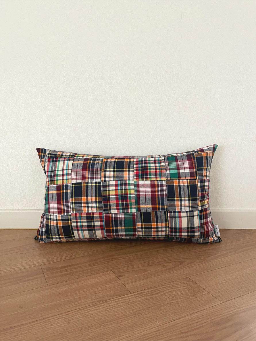 Patchwork Cushion 30x50 (cm) / Navy