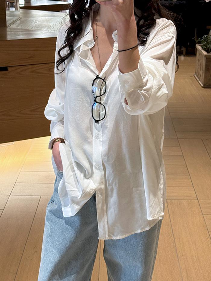 리키아 루즈 셔츠 *화이트