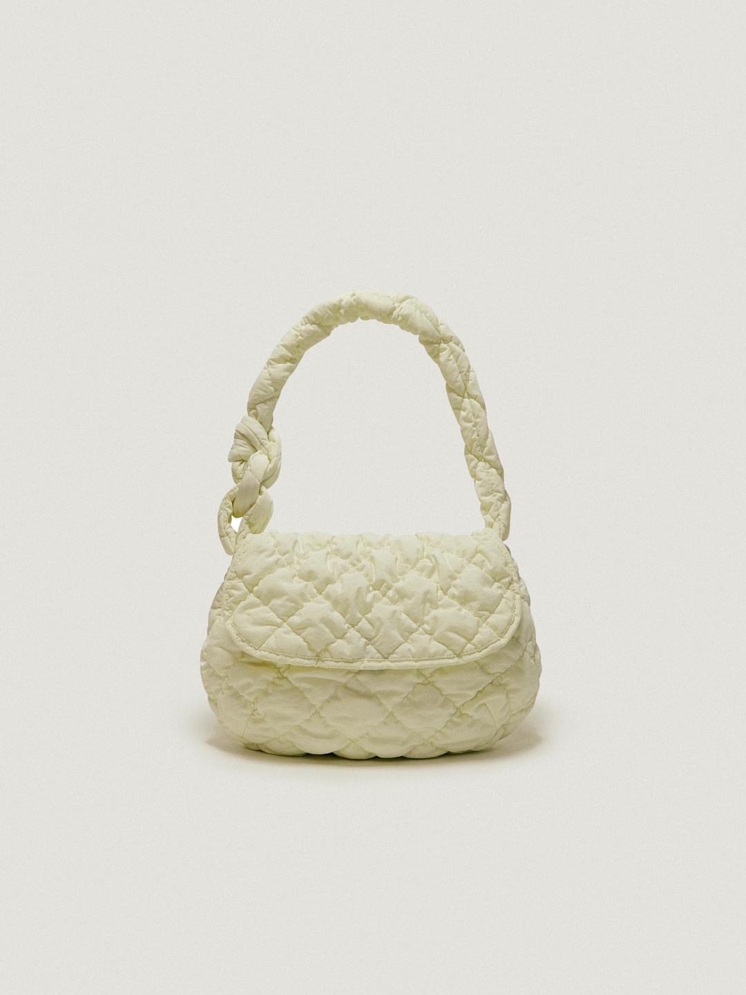 QUILTING FLAP BAG - IVORY