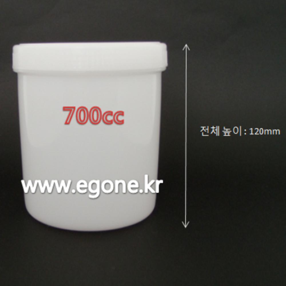 Paste용기 페이스트용기 샘플병 HDPE 광구병 700ml 백색
