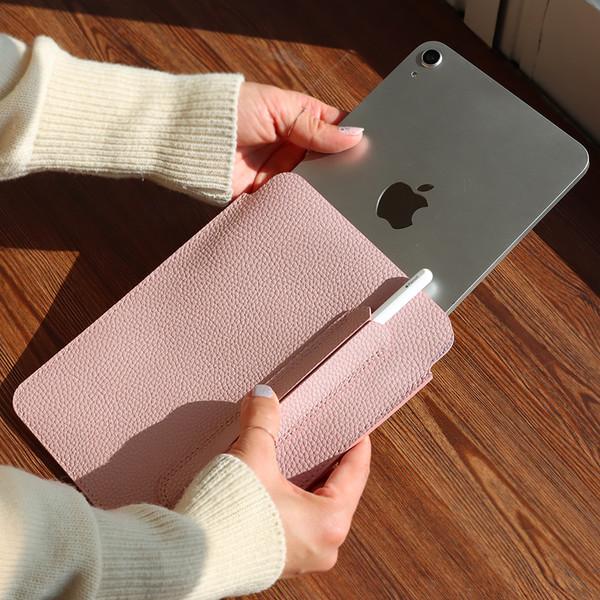 아이패드 태블릿 가죽 슬리브 파우치 (애플 펜슬 수납)