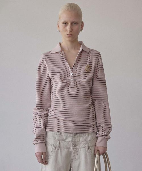 스컬프터(SCULPTOR)  Shirring Tennis Shirt Pink - 사이즈 & 후기 | 무신사