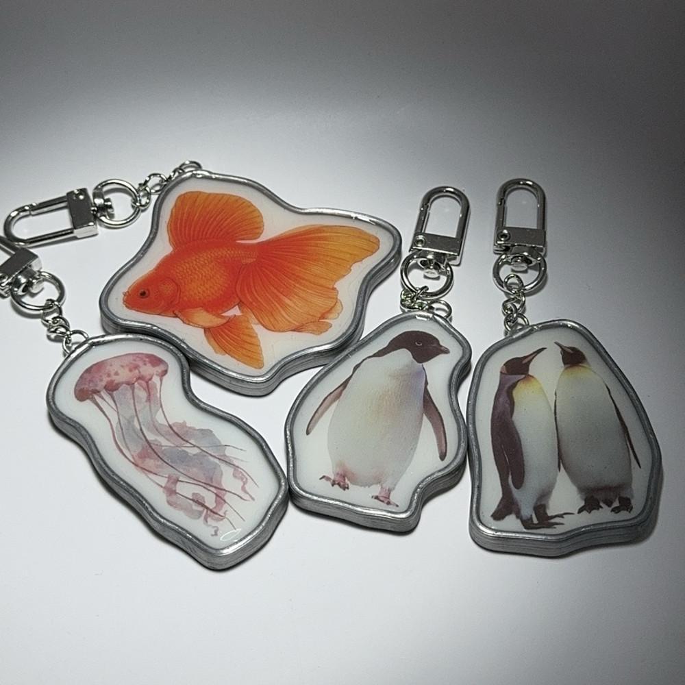 유리브 스테인드글라스 요모조모 키링 모음