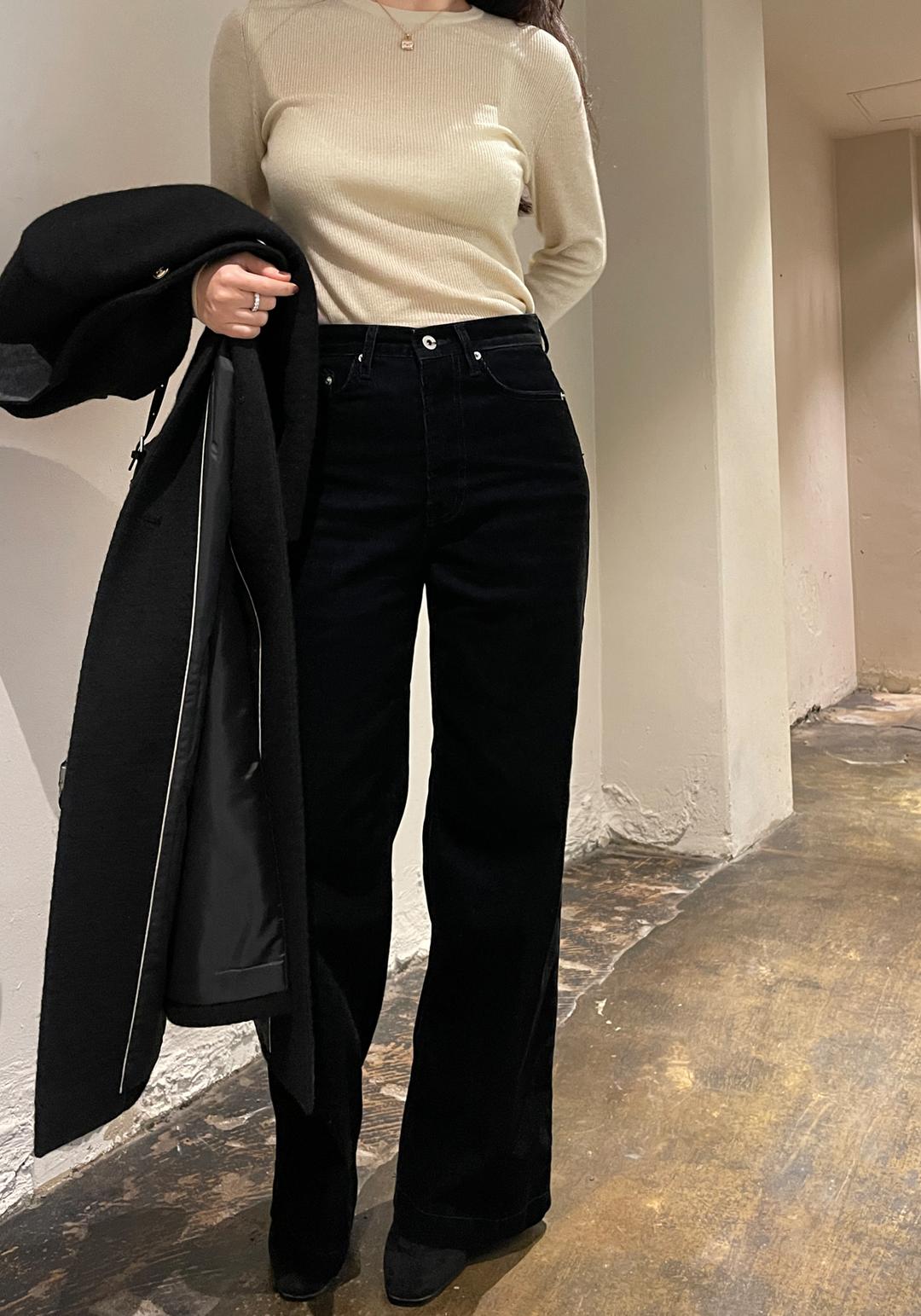 벨벳 코듀로이 와이드 팬츠