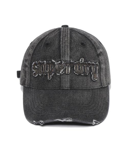 슈퍼드라이(SUPERDRY)  빈티지 워싱 데님 볼캡 블랙 - 사이즈 & 후기 | 무신사