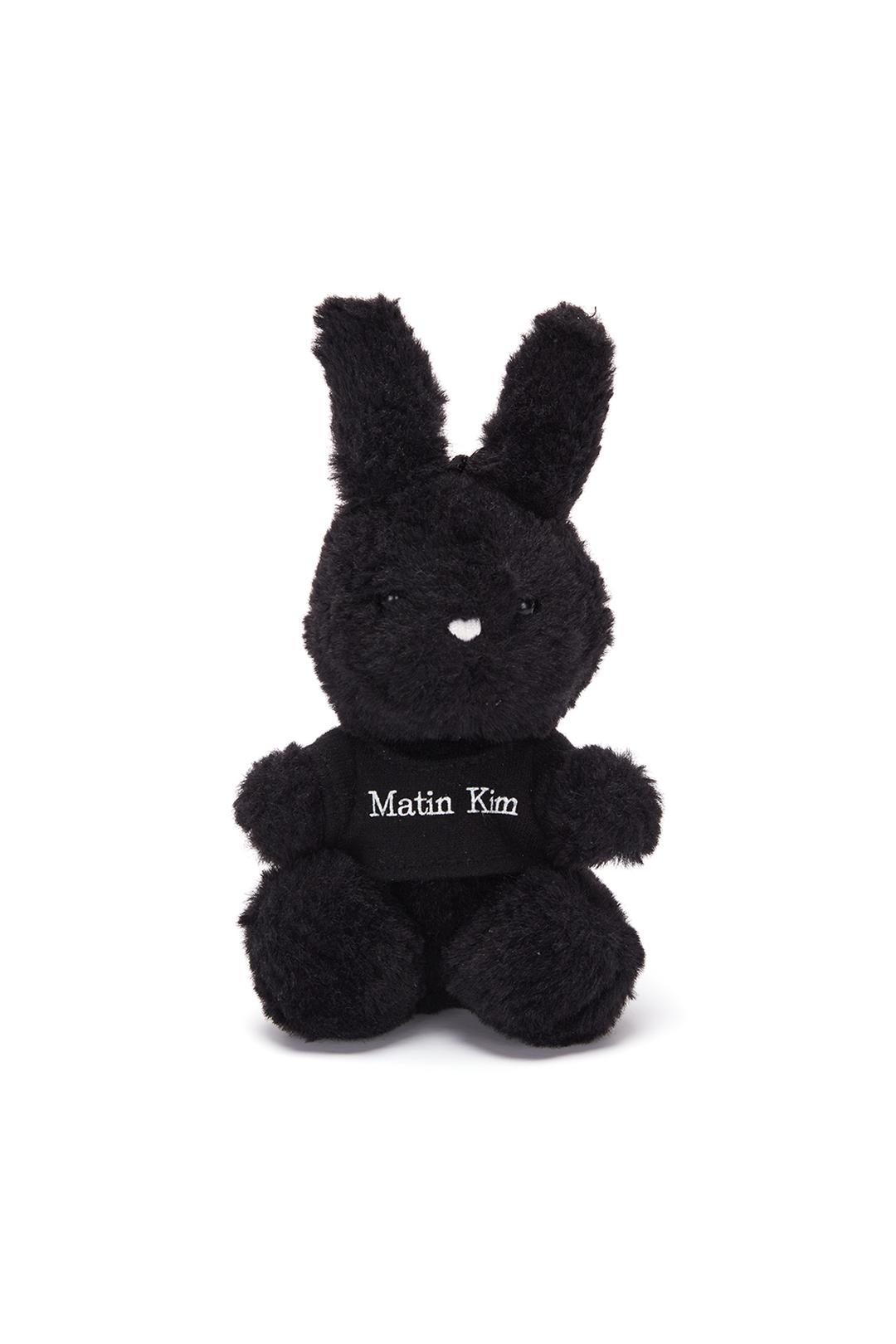 MATIN BLACK BUNNY TOY KEYRING IN BLACK