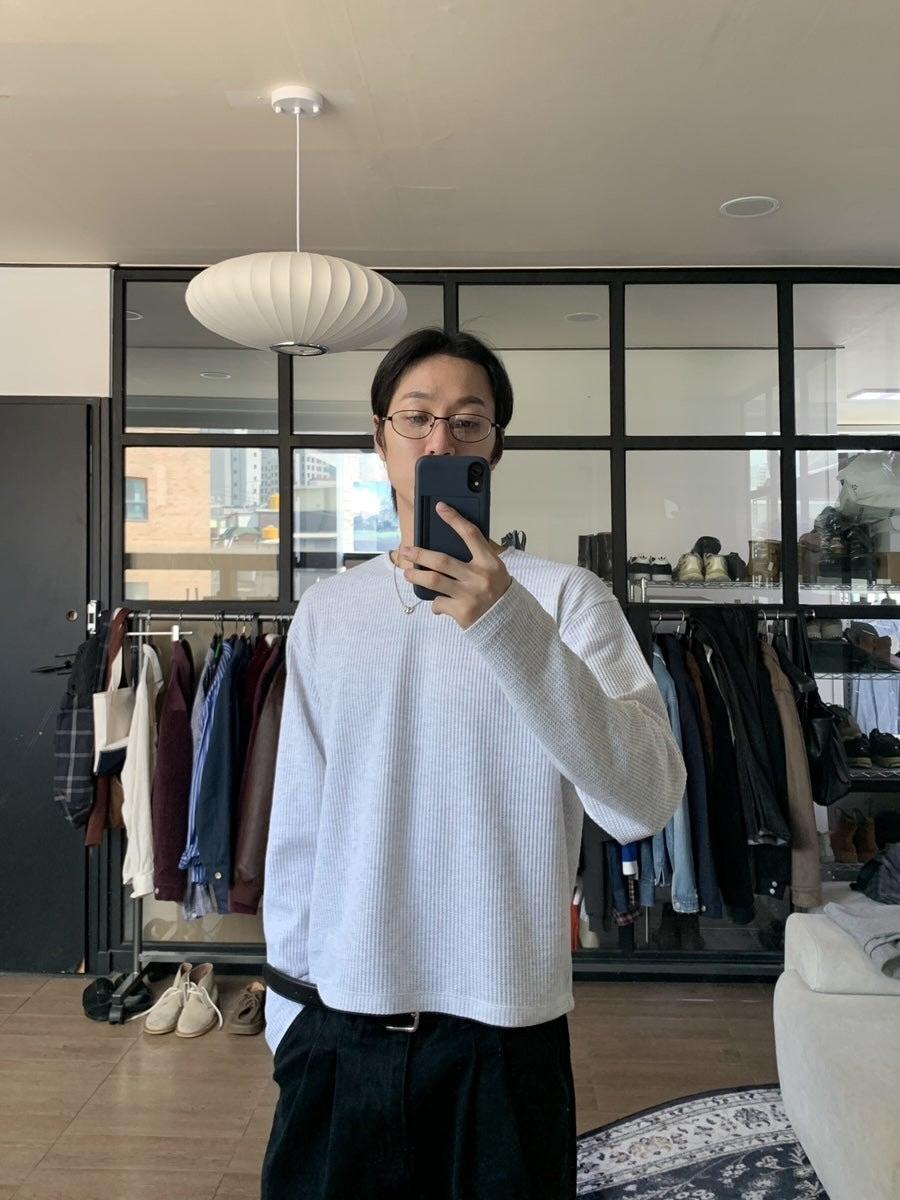 Ge cropped waffle long sleeve