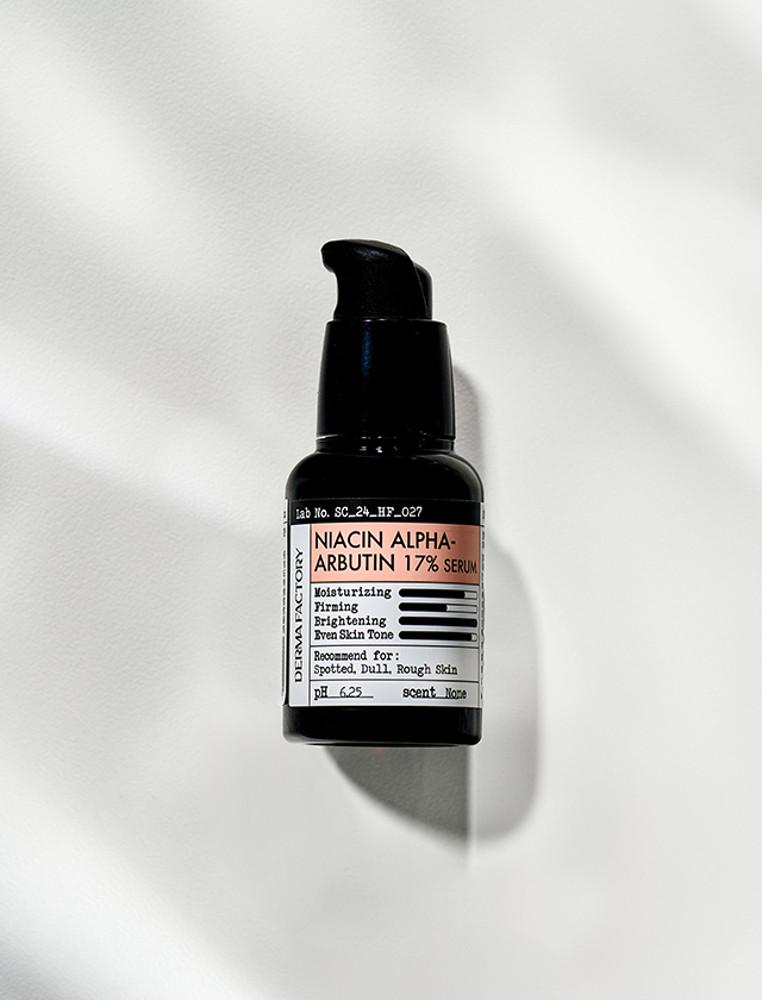 더마팩토리 나이아신 알파알부틴 17% 세럼 30ml / 알파알부틴 나이아신아마이드 말끔톤케어 브라이트닝 밀착케어 근본미백