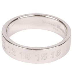 마르지엘라 유광넘버링로고 실버 반지 S30UQ0016