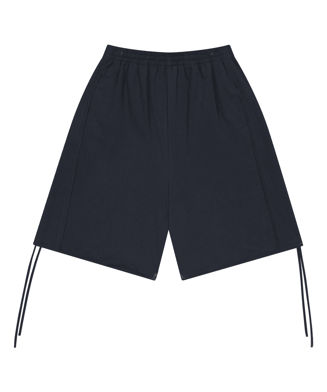 038 LINE COTTON SHORTS NAVY