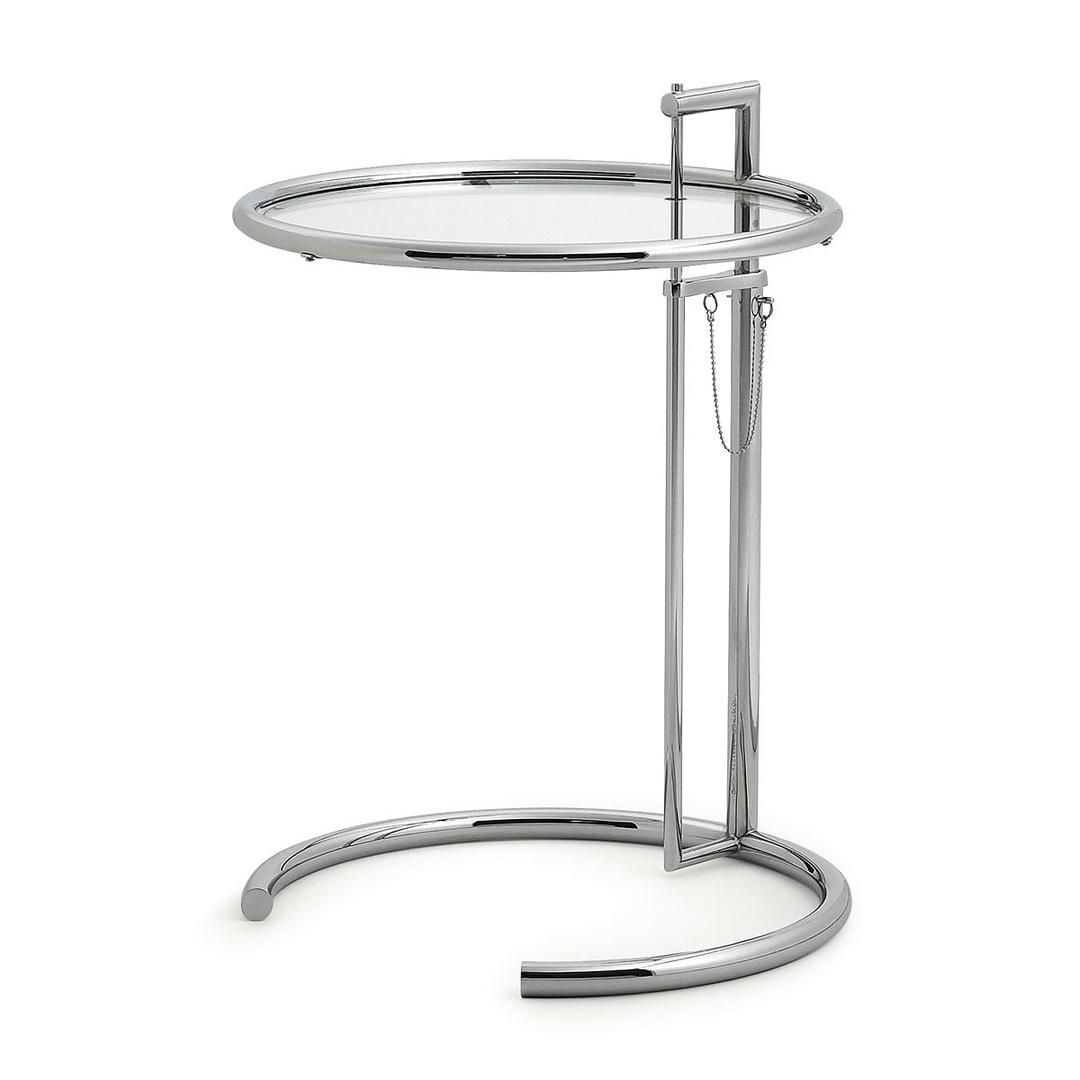 ADJUSTABLE TABLE E 1027 - Height-adjustable side table