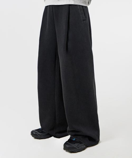 ASI 올시즌 에센셜 원턱 스웻 팬츠_피그먼트 차콜