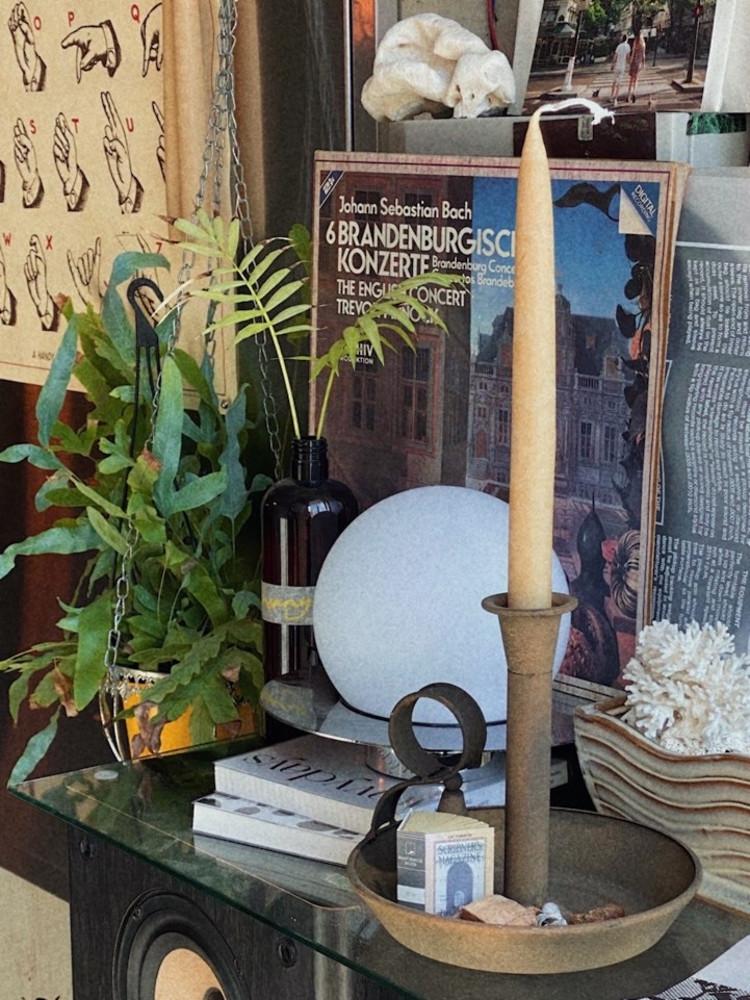 무타 캔들홀더 빈티지촛대 인테리어 캔들 받침 손잡이 트레이 홀더 - 소피의 방문