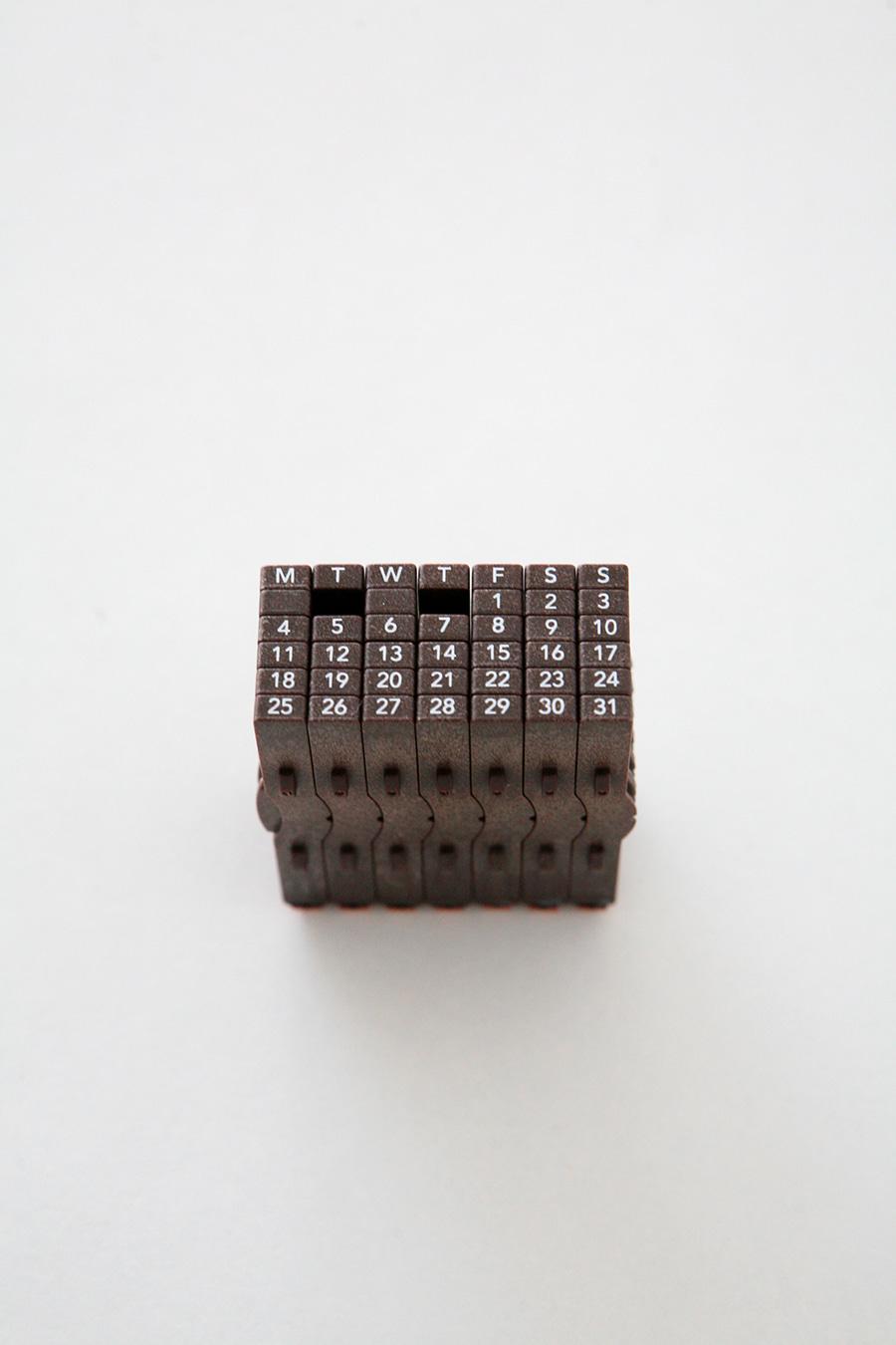 Shachihata Rubber Stamp 만년 숫자 도장 (숫자, 영어 요일)