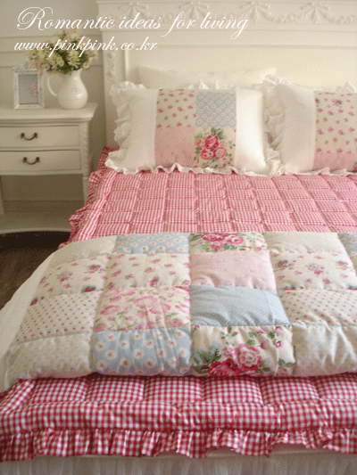 앤 체크 누빔 패드