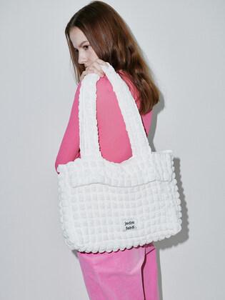 Croiffle shoulder bag_white
